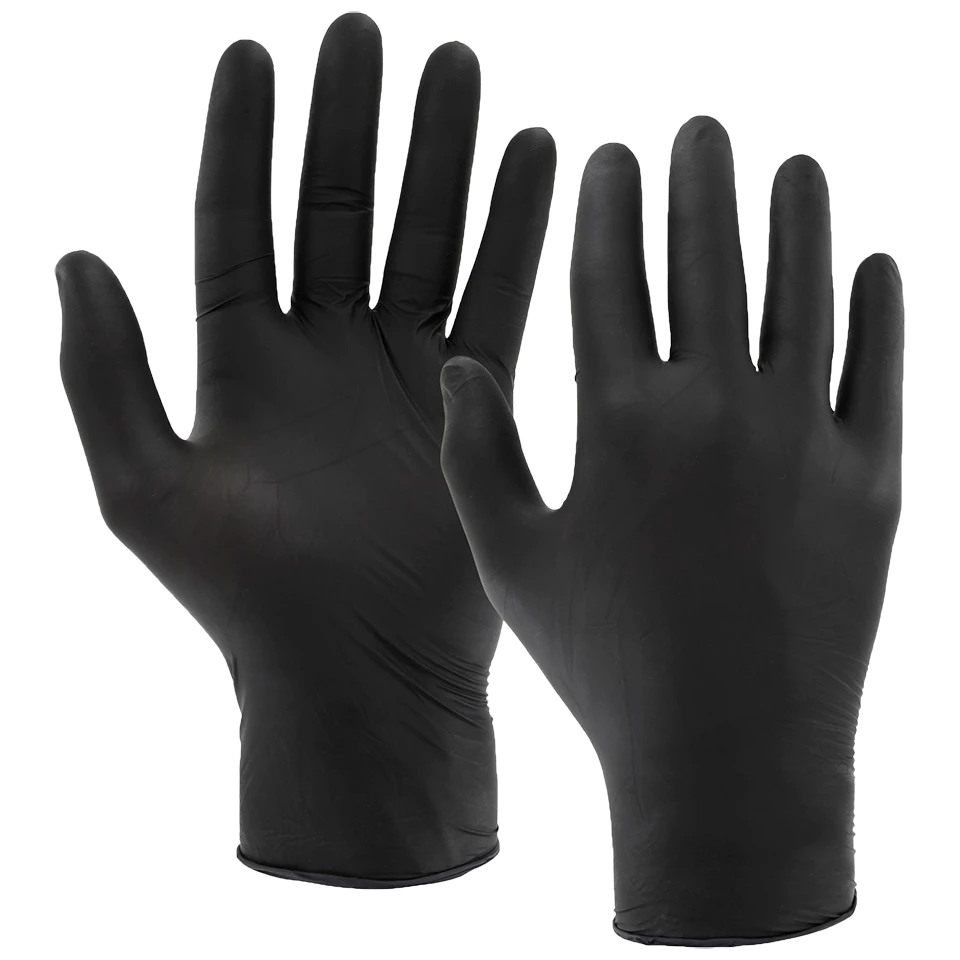 Schwarze Nitrilhandschuhe Typ 40